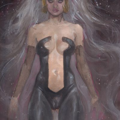 Black Enchantress Cosmic Trance EROTIC ART ADULT COMIC ILLUSTRATION MARK BEACHUM SUPERGURLZ.NET