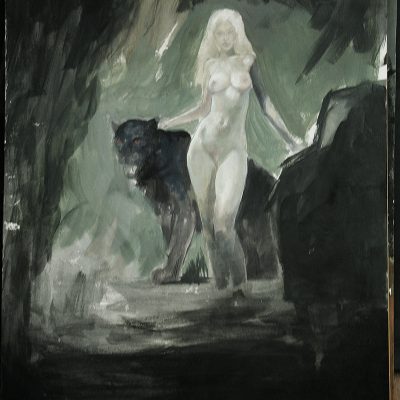 LUANA JUNGLE GIRL adult erotic comic art sexy superheroes supergurlz.net mark beachum frank frazetta tribute