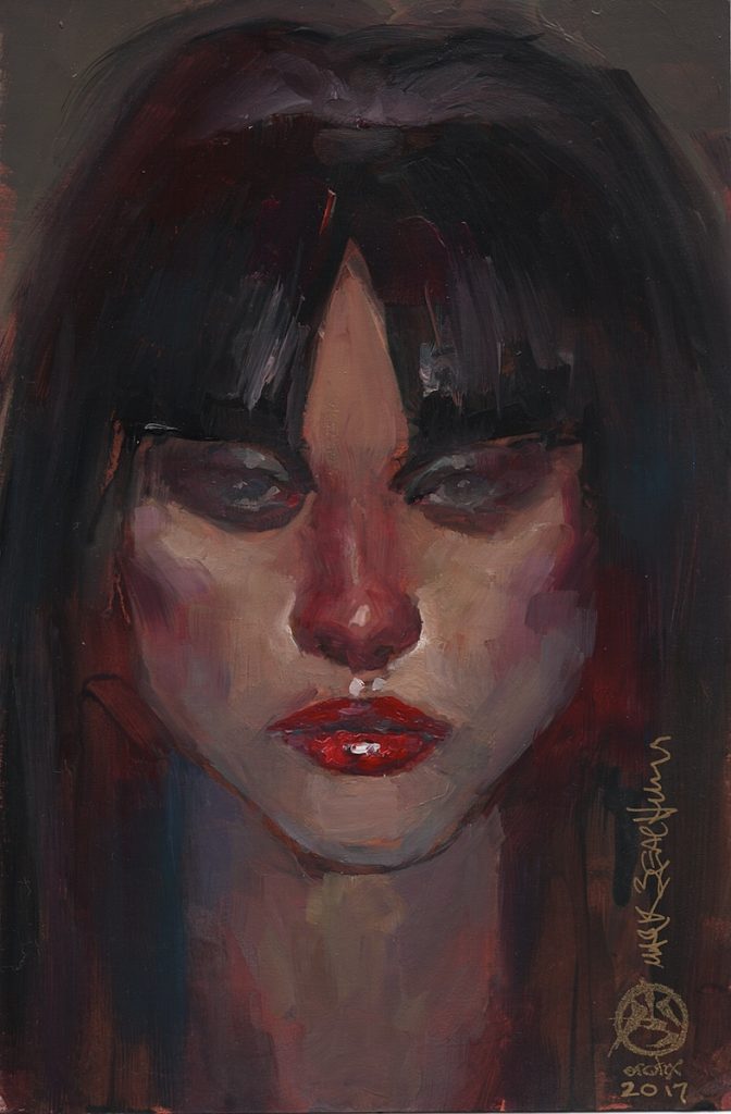 Exotic Vampirella Pin-up Portrait