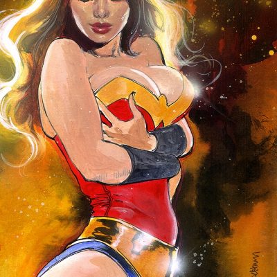 Wonder Woman: busty bodacious babe pin-up on Ebay