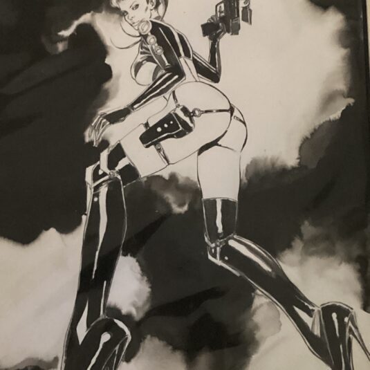 AEON FLUX ORIGINAL INK ART